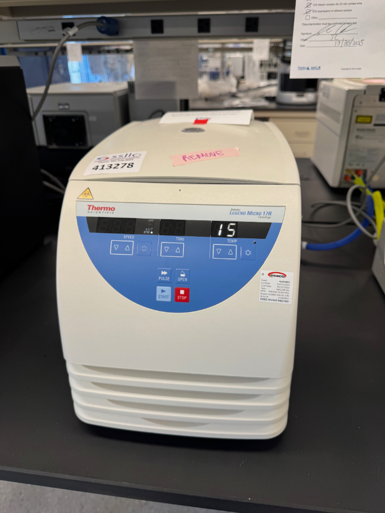 Image of Thermo Sorvall Legend Micro 17R Refrigerated Centrifuge